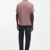 Contrast-logo polo shirt in cotton piqué