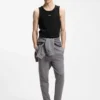 Contrast-logo slim-fit tank top in stretch cotton