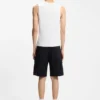 Contrast-logo slim-fit tank top in stretch cotton