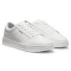Contrast-logo trainers in faux leather Contrast-logo trainers in faux leather