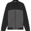 Contrast-piping jacket in a cotton blend