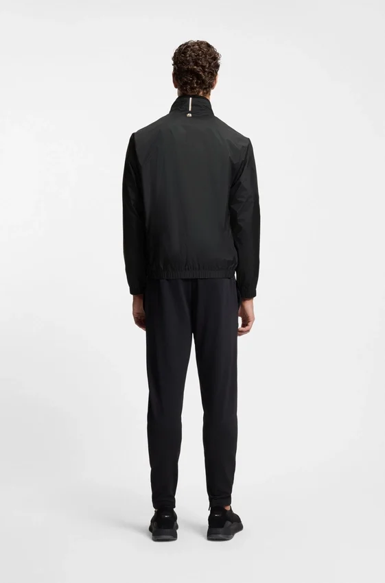 Contrast-piping jacket with water-repellent finish Contrast-piping jacket with water-repellent finish