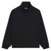 Contrast-piping jacket with water-repellent finish