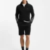 Contrast-piping shorts in a cotton blend