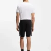 Contrast-piping shorts in a cotton blend
