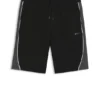 Contrast-piping shorts in a cotton blend