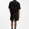 Contrast-piping shorts with water-repellent finish