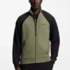 Contrast-piping sweatshirt in a cotton blend Contrast-piping sweatshirt in a cotton blend