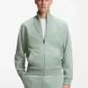 Contrast-piping sweatshirt in a cotton blend Contrast-piping sweatshirt in a cotton blend