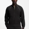 Contrast-piping sweatshirt in a cotton blend Contrast-piping sweatshirt in a cotton blend
