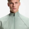 Contrast-piping sweatshirt in a cotton blend Contrast-piping sweatshirt in a cotton blend