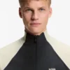 Contrast-piping sweatshirt in a cotton blend Contrast-piping sweatshirt in a cotton blend