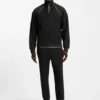 Contrast-piping sweatshirt in a cotton blend Contrast-piping sweatshirt in a cotton blend
