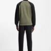 Contrast-piping sweatshirt in a cotton blend Contrast-piping sweatshirt in a cotton blend