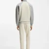 Contrast-piping sweatshirt in a cotton blend Contrast-piping sweatshirt in a cotton blend