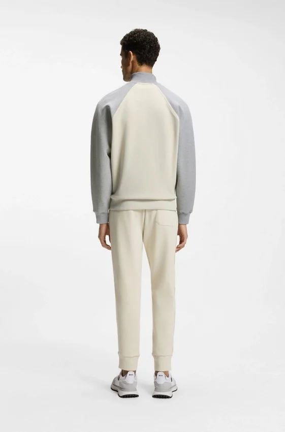 Contrast-piping sweatshirt in a cotton blend Contrast-piping sweatshirt in a cotton blend