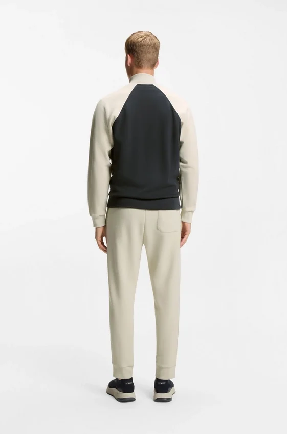 Contrast-piping sweatshirt in a cotton blend Contrast-piping sweatshirt in a cotton blend