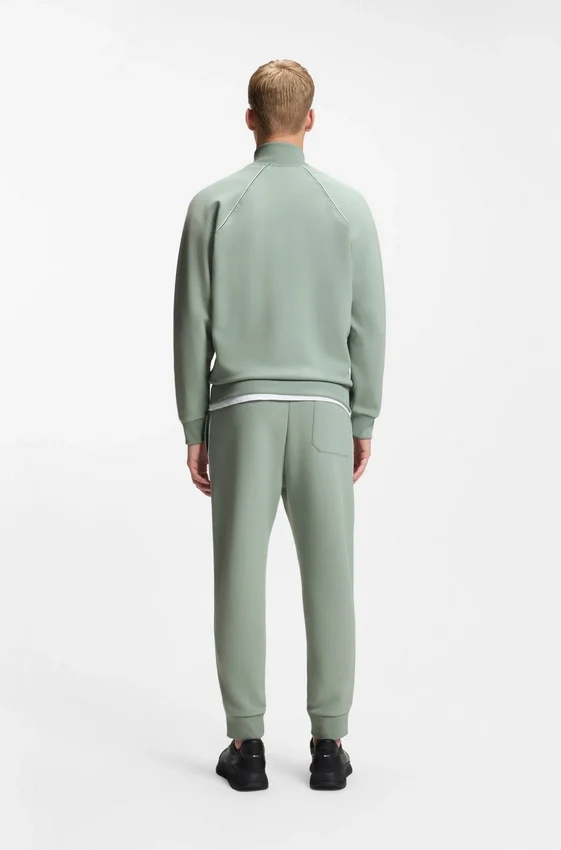 Contrast-piping sweatshirt in a cotton blend Contrast-piping sweatshirt in a cotton blend