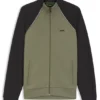 Contrast-piping sweatshirt in a cotton blend Contrast-piping sweatshirt in a cotton blend