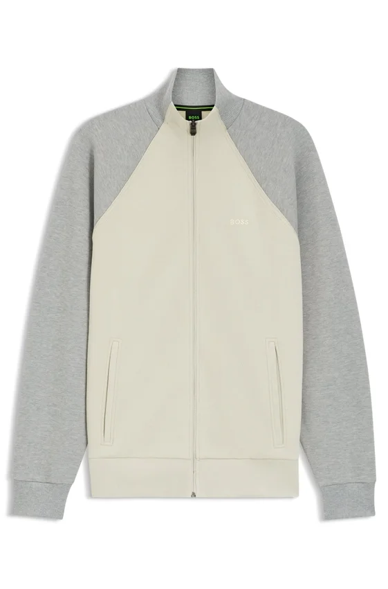 Contrast-piping sweatshirt in a cotton blend Contrast-piping sweatshirt in a cotton blend