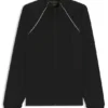 Contrast-piping sweatshirt in a cotton blend Contrast-piping sweatshirt in a cotton blend