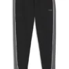 Contrast-piping tracksuit bottoms in a cotton blend