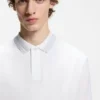 Contrast-tipping slim-fit polo shirt in mercerised cotton Contrast-tipping slim-fit polo shirt in mercerised cotton