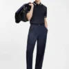 Contrast-tipping slim-fit polo shirt in mercerised cotton Contrast-tipping slim-fit polo shirt in mercerised cotton