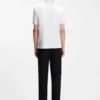 Contrast-tipping slim-fit polo shirt in mercerised cotton Contrast-tipping slim-fit polo shirt in mercerised cotton