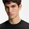 Contrast-tipping slim-fit T-shirt in mercerised cotton