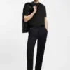 Contrast-tipping slim-fit T-shirt in mercerised cotton