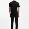 Contrast-tipping slim-fit T-shirt in mercerised cotton