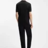 Contrast-tipping slim-fit T-shirt in mercerised cotton
