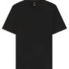 Contrast-tipping slim-fit T-shirt in mercerised cotton