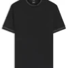 Contrast-tipping slim-fit T-shirt in mercerised cotton
