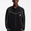 Cotton-blend jacket with embroidered logo artwork Cotton-blend jacket with embroidered logo artwork