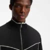 Cotton-blend jacket with embroidered logo artwork Cotton-blend jacket with embroidered logo artwork