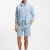 Cotton-blend jacket with waffle structure