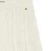Cotton-blend knitted shorts with wave structure