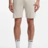Cotton-blend pajama shorts with color-blocking