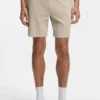 Cotton-blend pajama shorts with embroidered logo