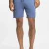 Cotton-blend pajama shorts with embroidered logo