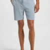 Cotton-blend pajama shorts with embroidered logo