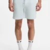 Cotton-blend pajama shorts with embroidered logo