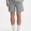 Cotton-blend pajama shorts with embroidered logo