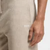 Cotton-blend pajama shorts with embroidered logo