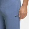 Cotton-blend pajama shorts with embroidered logo
