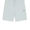 Cotton-blend pajama shorts with embroidered logo