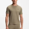 Cotton-blend pajama T-shirt with embroidered logo