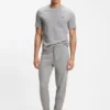 Cotton-blend pajama T-shirt with embroidered logo